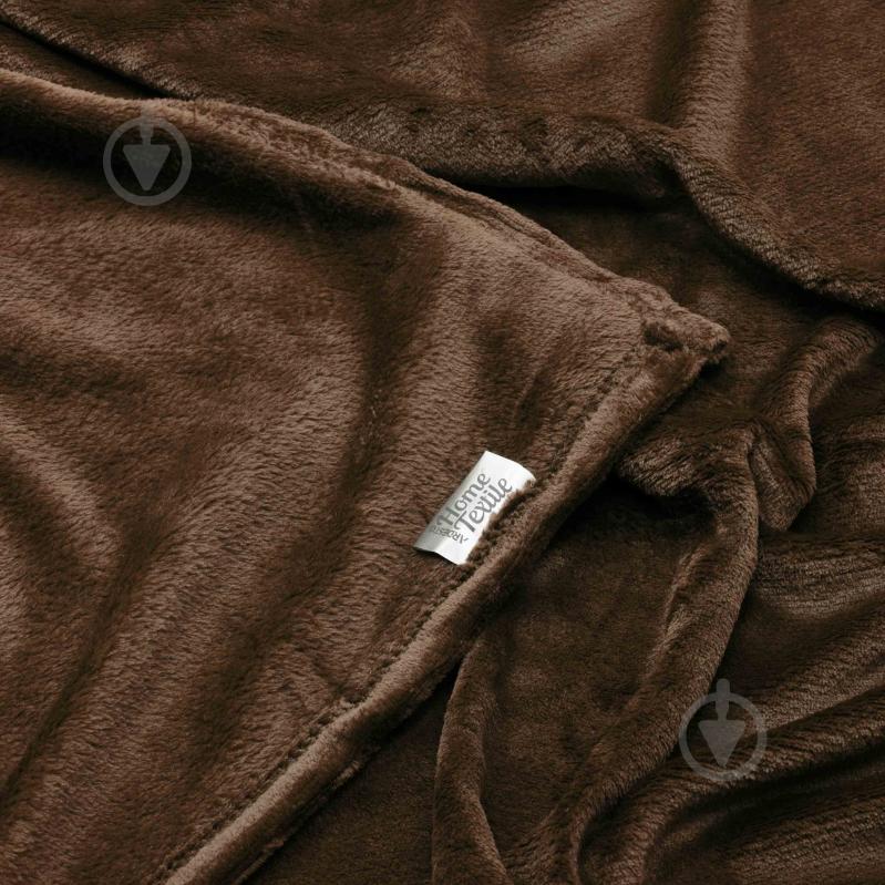 Плед Flannel 200x220 см коричневий Ardesto - фото 3