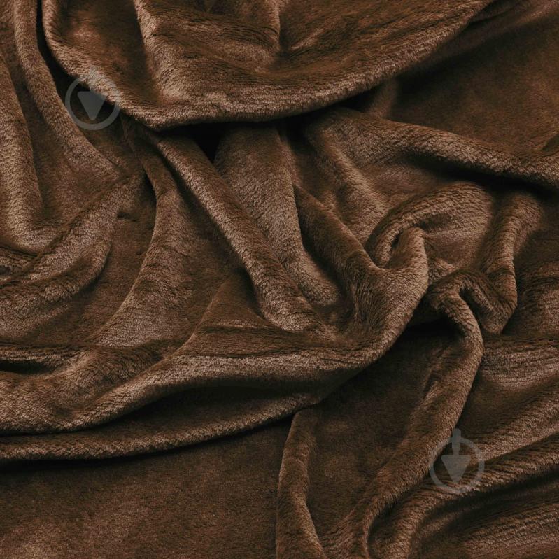 Плед Flannel 200x220 см коричневий Ardesto - фото 4