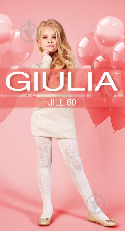 Колготки для девочек Giulia 60 (1) JILL р.140-146 белый - фото 1