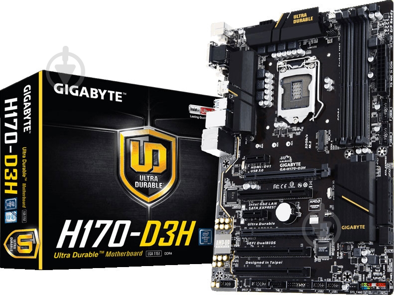 Материнская плата Gigabyte GA-H170-D3H (Socket 1151, Intel H170, ATX) - фото 4