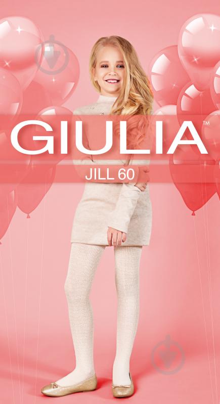 Колготки для дівчаток Giulia 60 (2) JILL р.116-122 білий - фото 1