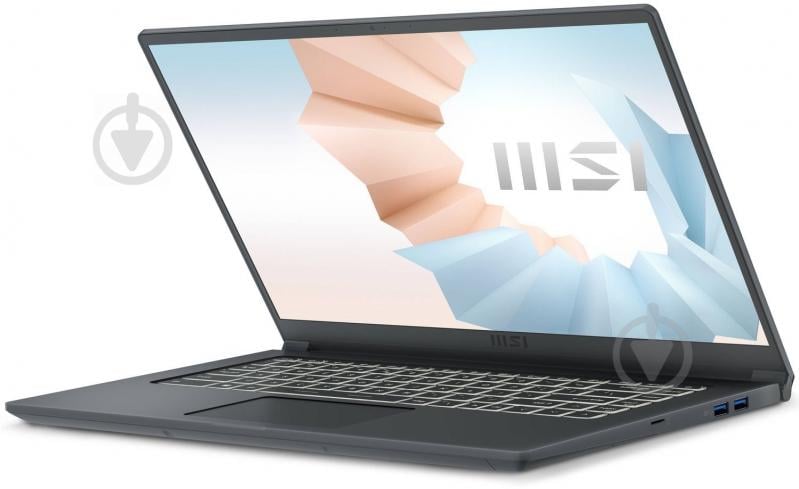 Ноутбук MSI Modern 15 15,6 (M15A10M-643XUA) grey - фото 5