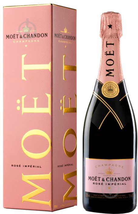 Шампанское Moёt & Chandon Moet & Chandon Rose Imperial розовое сухое в подарочной упаковке 3185370061503 750 мл - фото 1