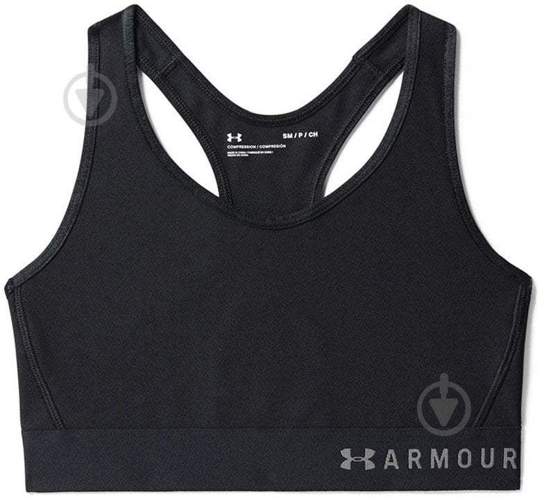 Бра Under Armour Armour Mid Keyhole Bra 1307196-001 р.XS черный - фото 3