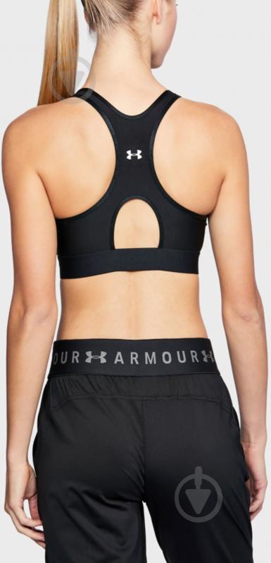 Бра Under Armour Armour Mid Keyhole Bra 1307196-001 р.XS черный - фото 2