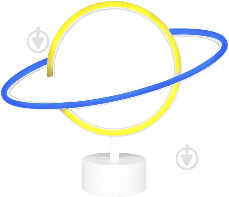 Світильник-нічник LED Sensio Neon Planet 300x16x175 мм 1 Вт різнокольоровий LP-NL250504 - фото 1 Світильник-нічник LED Sensio Neon Planet 300x16x175 мм 1 Вт різнокольоровий LP-NL250504 - фото 1