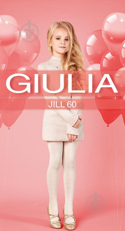 Колготки для дівчаток Giulia 60 (4) JILL р.128-134 білий - фото 1