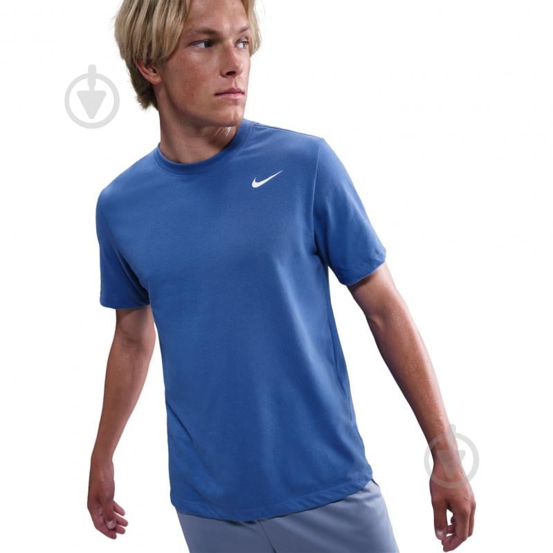 Футболка Nike M NK DF TEE DFC CREW SOLID AR6029-411 р.S голубой - фото 3 Футболка Nike M NK DF TEE DFC CREW SOLID AR6029-411 р.S голубой - фото 3