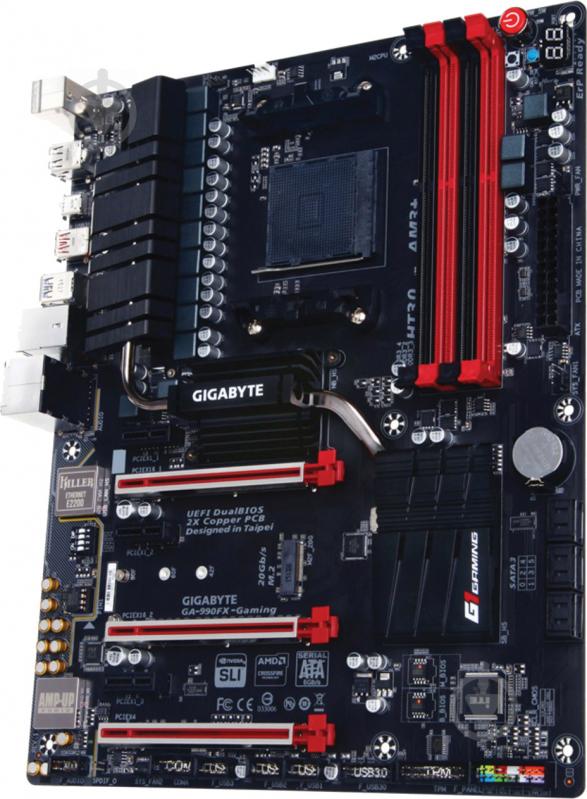 Материнская плата Gigabyte GA-990FX-GAMING (Socket AM3+, AMD 990FX, ATX) - фото 2