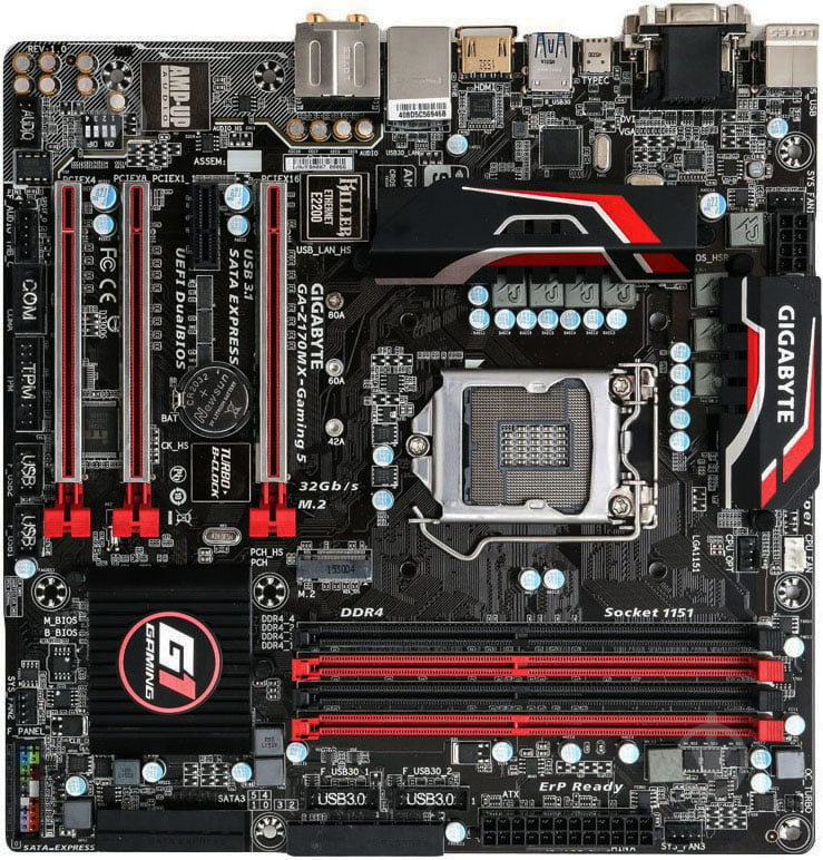 Материнська плата Gigabyte GA-Z170MX-Gaming 5 (Socket 1151, Intel Z170, ATX) - фото 1