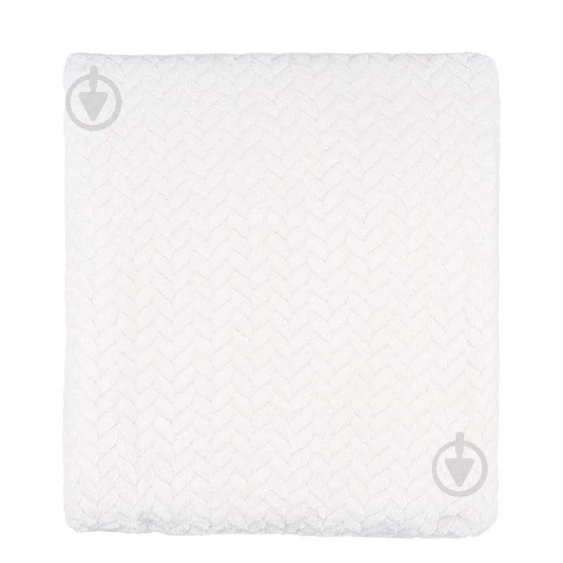 Плед Jacquard Braid 160x200 см айвори Ardesto - фото 2