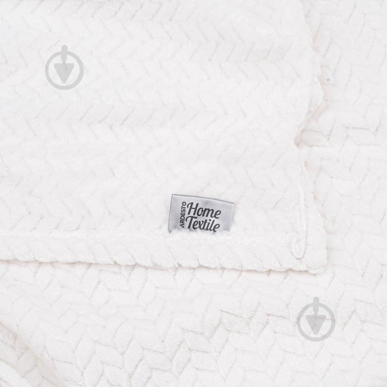 Плед Jacquard Braid 160x200 см айвори Ardesto - фото 3