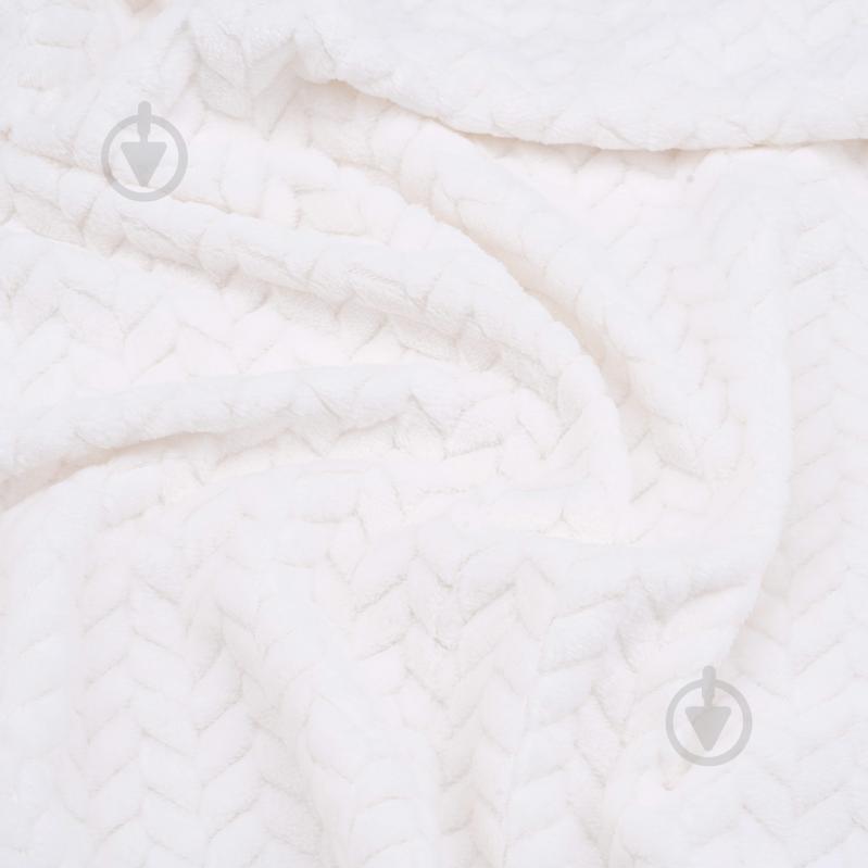 Плед Jacquard Braid 160x200 см айвори Ardesto - фото 4