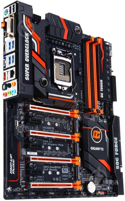 Материнська плата Gigabyte GA-Z170X-SOC Force (Socket 1151, Intel Z170, ATX) - фото 1