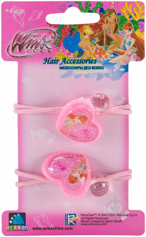 Резинки для волос розовые 14006 2 шт. - фото 1