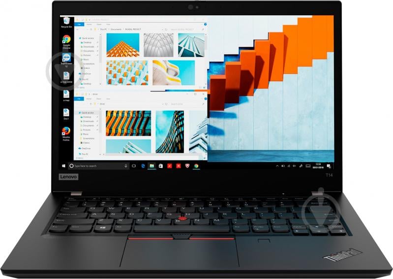 Ноутбук Lenovo ThinkPad T14 14 (20W0003ARA) black - фото 1