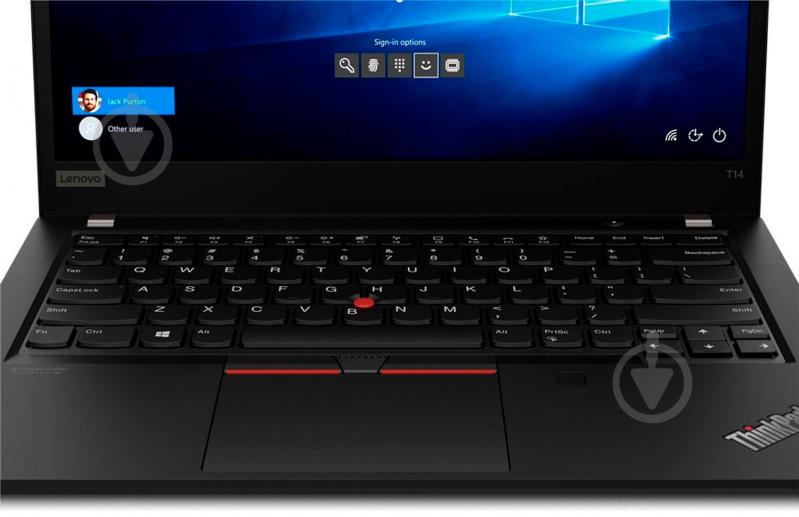 Ноутбук Lenovo ThinkPad T14 14 (20W0003ARA) black - фото 17