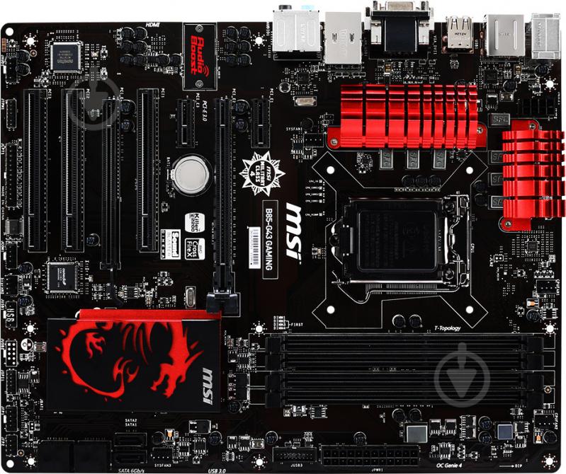 Материнская плата MSI B85-G43 GAMING (Socket 1150, Intel B85, ATX) - фото 1