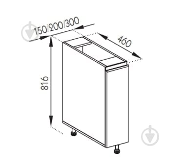 Тумба нижняя Софи (Н 15 Карго) глиняный серый/белый Світ Меблів - фото 5 Тумба нижняя Софи (Н 15 Карго) глиняный серый/белый Світ Меблів - фото 5