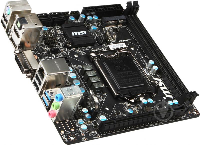 Материнська плата MSI B85I (Socket 1150, Intel B85, mini ITX) - фото 2