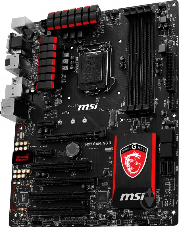 Материнская плата MSI H97 GAMING 3 (Socket 1150, Intel H97, ATX) - фото 3