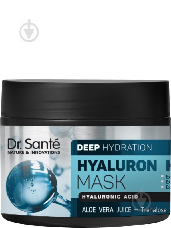 Маска для волосся Dr. Sante Зволоження та відновлення HYALURON HAIR Deep hydration 300 мл - фото 1