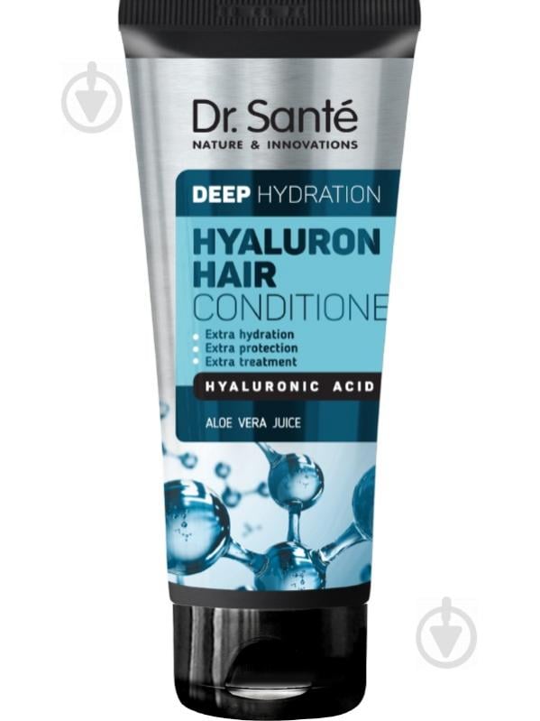 Бальзам-ополіскувач Dr. Sante Зволоження та Живлення HYALURON HAIR Deep hydration 200 мл - фото 1