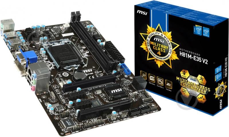 Материнська плата MSI H81M-E35 V2 (Socket 1150, Intel H81, mirco ATX) - фото 5