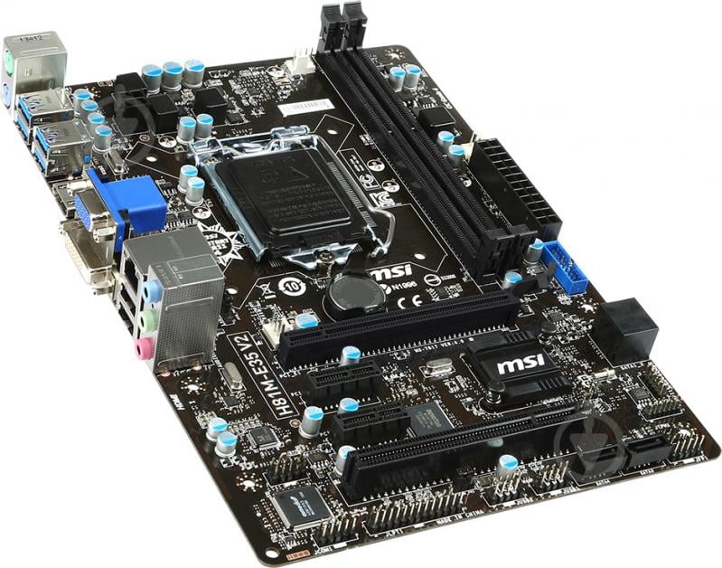 Материнська плата MSI H81M-E35 V2 (Socket 1150, Intel H81, mirco ATX) - фото 2