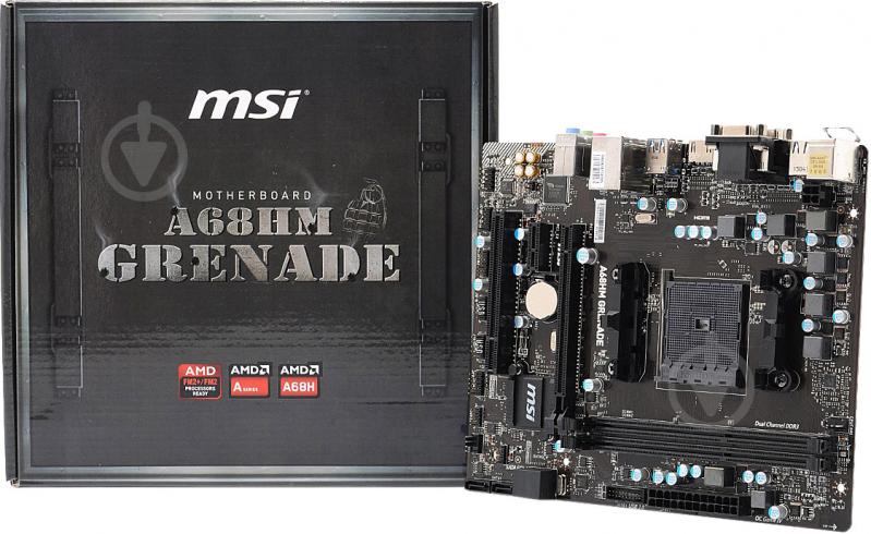 Материнская плата MSI A68HM GRENADE (Socket FM2+, AMD A68H, mirco ATX) - фото 5