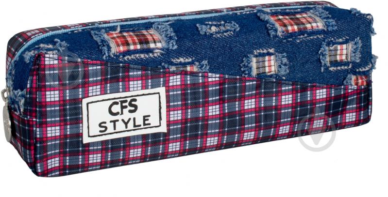 Пенал Мягкий Patch Cool For School синий - фото 1