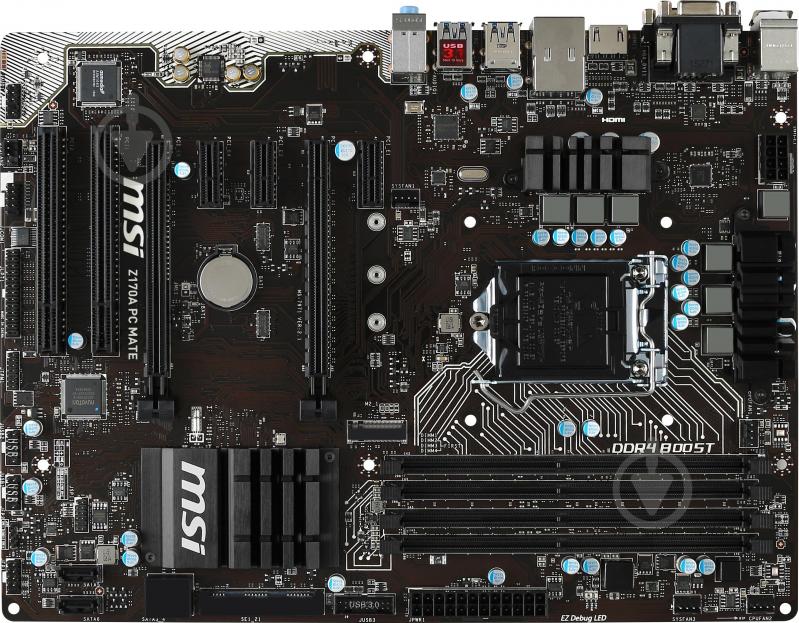 Материнская плата MSI Z170A PC MATE (Socket 1151, Intel Z170, ATX) - фото 1