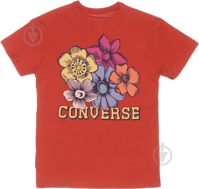 Футболка Converse FLOWER RELAXED TEE 10022749-664 р.L розовый - фото 1