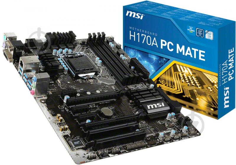 Материнська плата MSI H170A PC MATE (Socket 1151, Intel H170, ATX) - фото 5