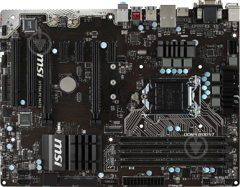 Материнська плата MSI H170A PC MATE (Socket 1151, Intel H170, ATX) - фото 1