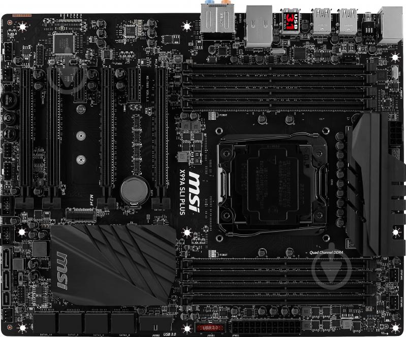 Материнська плата MSI X99A SLI PLUS (Socket 2011-3, Intel X99, ATX) - фото 1