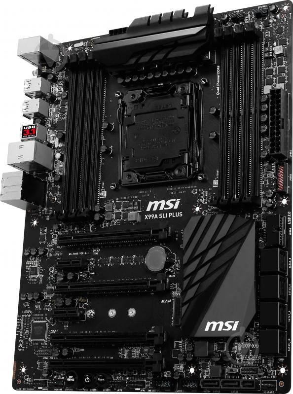 Материнська плата MSI X99A SLI PLUS (Socket 2011-3, Intel X99, ATX) - фото 3