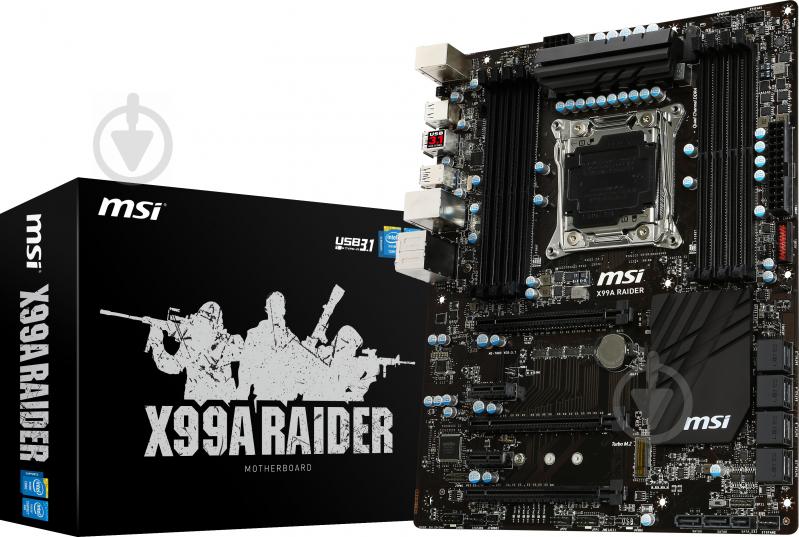 Материнська плата MSI X99A RAIDER (Socket 2011-3, Intel X99, ATX) - фото 6