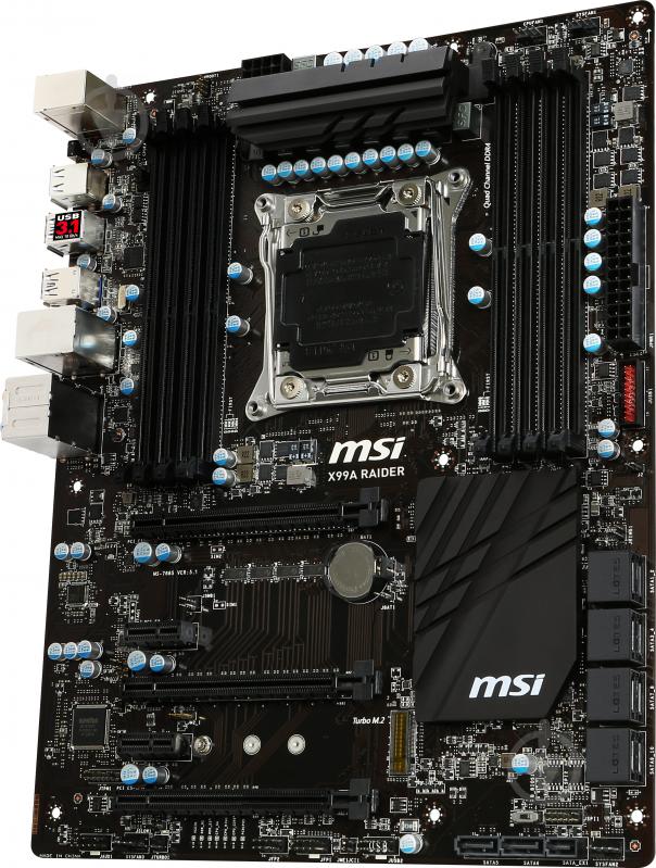 Материнська плата MSI X99A RAIDER (Socket 2011-3, Intel X99, ATX) - фото 3