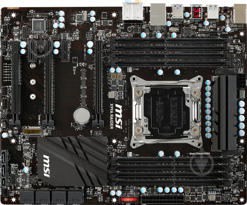 Материнська плата MSI X99A RAIDER (Socket 2011-3, Intel X99, ATX) - фото 1