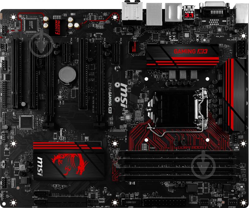 Материнская плата MSI Z170A GAMING M3 (Socket 1151, Intel Z170, ATX) - фото 1