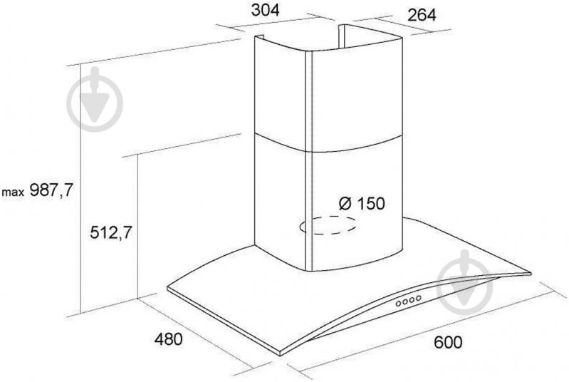 Вытяжка Pyramida HEE 92 (D-600 MM) - фото 9