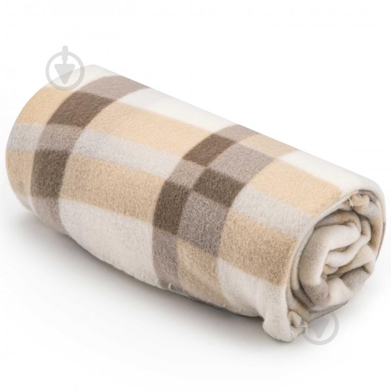 Плед Fleece в клітинку ART0711PB 130x160 см бежевий ARDESTO - фото 9