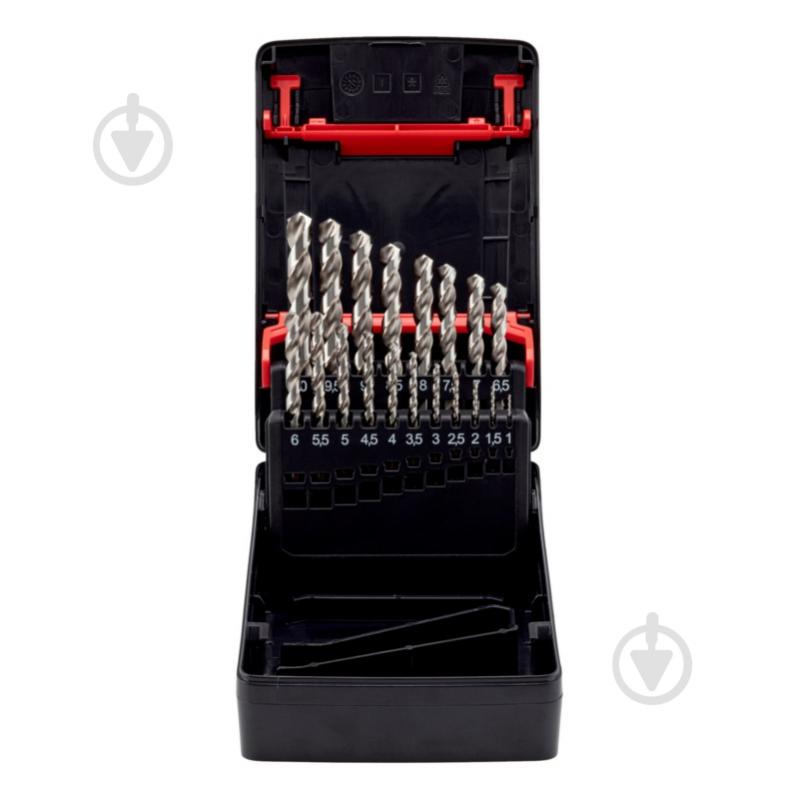 Набор сверл WURTH HSS (1-10 мм) х 0,5 19 шт. 0626000019 - фото 2