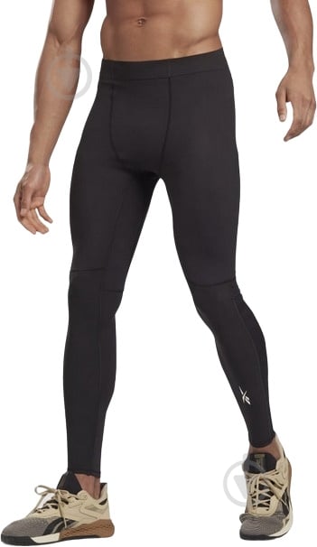 Лосины Reebok United By Fitness Compression GT3224 р.S черный - фото 1