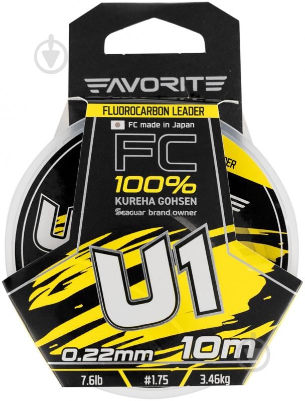 Флюорокарбон Favorite 10 м 0,22 мм 3,46 кг U1 FC - фото 2