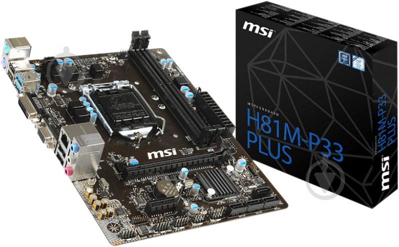 Материнська плата MSI H81M-P33 PLUS (Socket 1150, Intel H81, mirco ATX) - фото 5