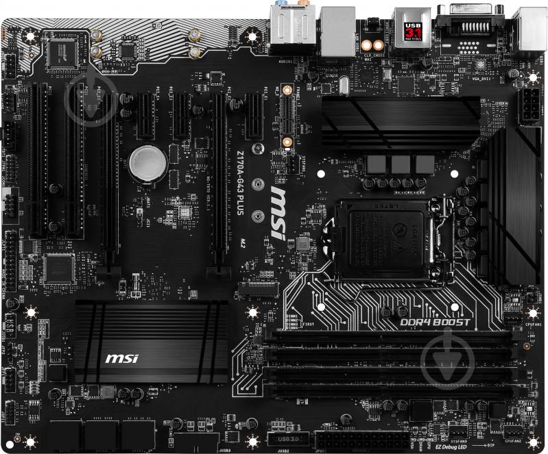 Материнская плата MSI Z170A-G43 PLUS (Socket 1151, Intel Z170, ATX) - фото 1