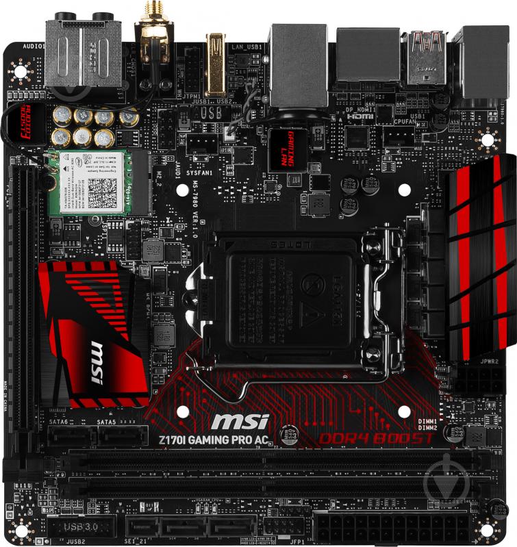 Материнська плата MSI Z170I GAMING PRO AC (Socket 1151, Intel Z170, mini ITX) - фото 1