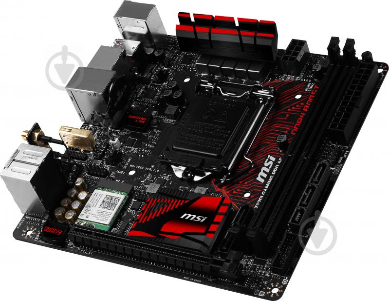 Материнська плата MSI Z170I GAMING PRO AC (Socket 1151, Intel Z170, mini ITX) - фото 3